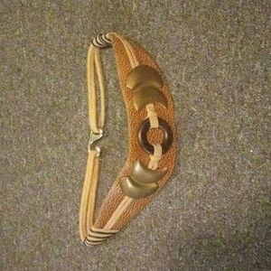 Vintage Faux leather belt (with elastic band) Size S/M
